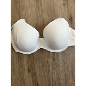Iris‎ & Lilly New Women's Size 32DDD White Microfiber Full Cover Underwire Bra
